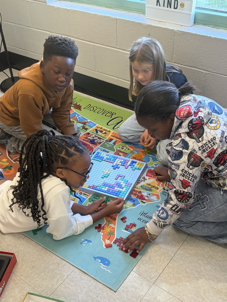 Third grade Accent students are hard at work.