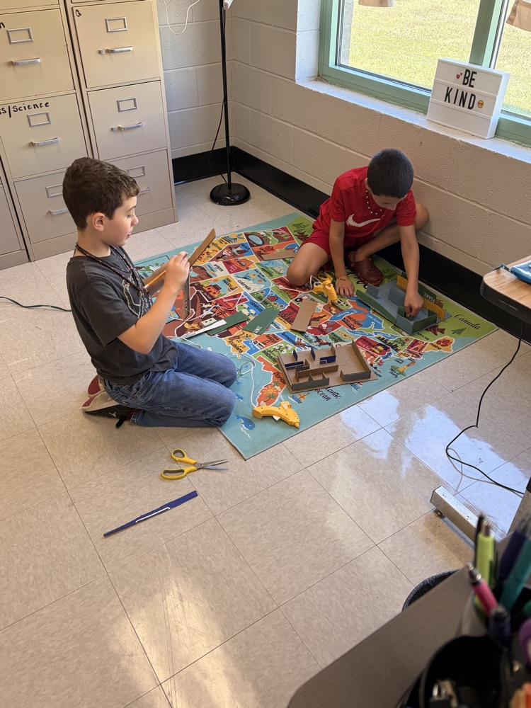 Fifth grade Accent students are working hard