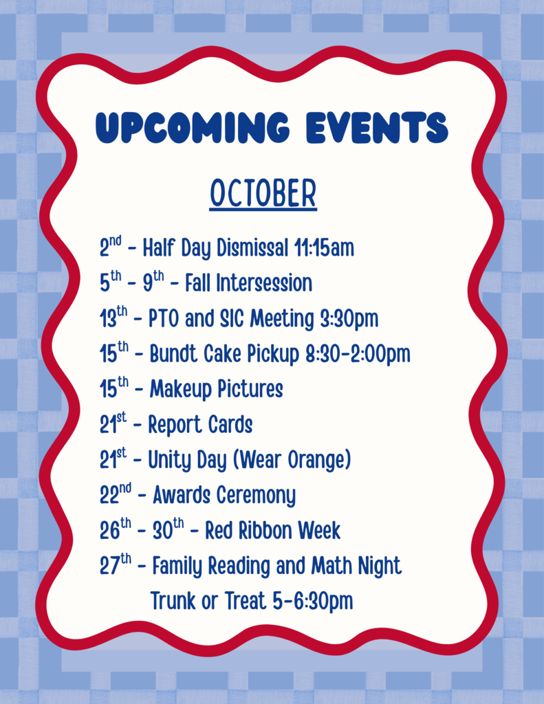 The flyer shows October dates.