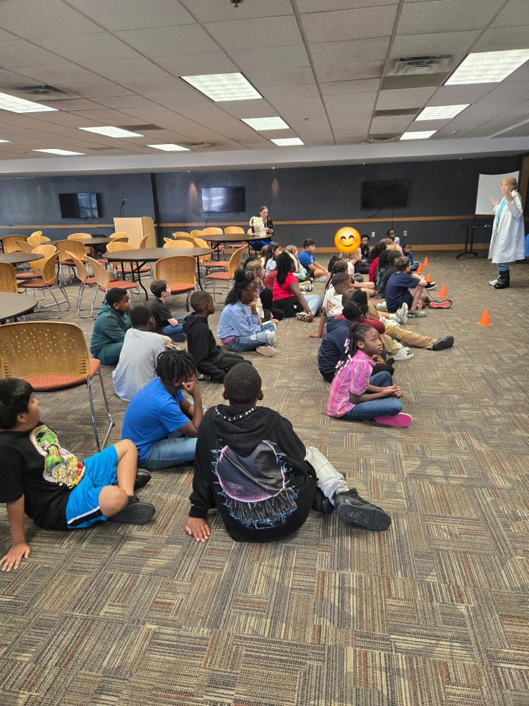 Fifth graders at EdVenture