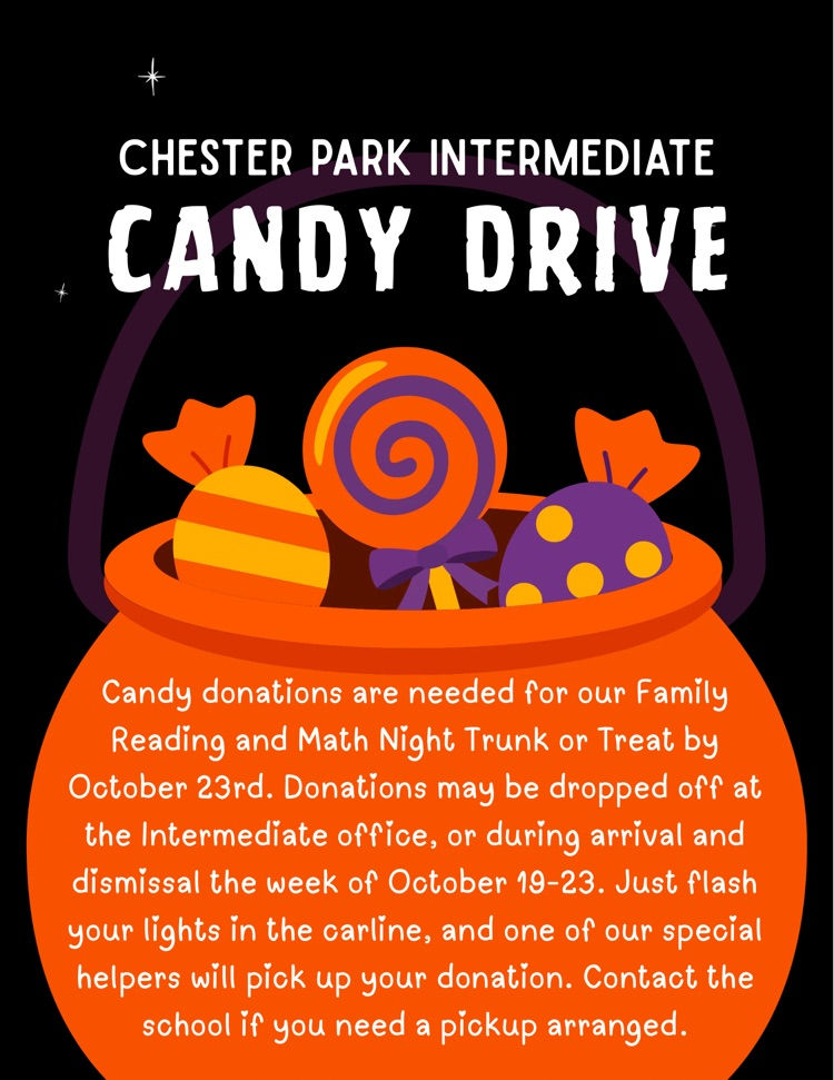 We have a candy drive going on now