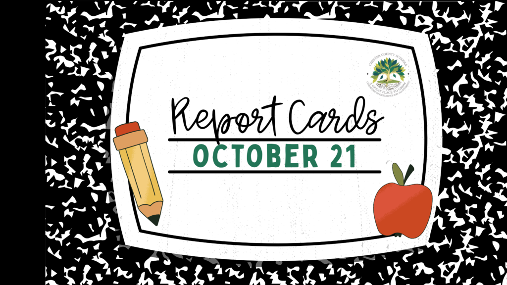 Report Cards go home October 21