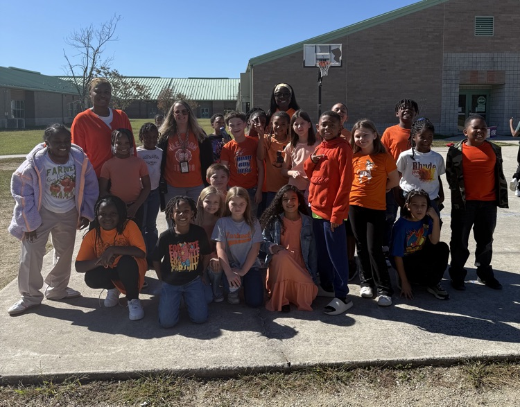 students wore orange for Unity day
