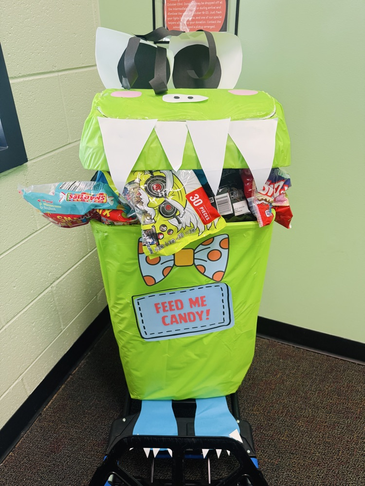Our candy monster is full of candy!