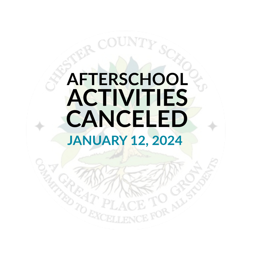 afterschool activities canceled January 12, 2024