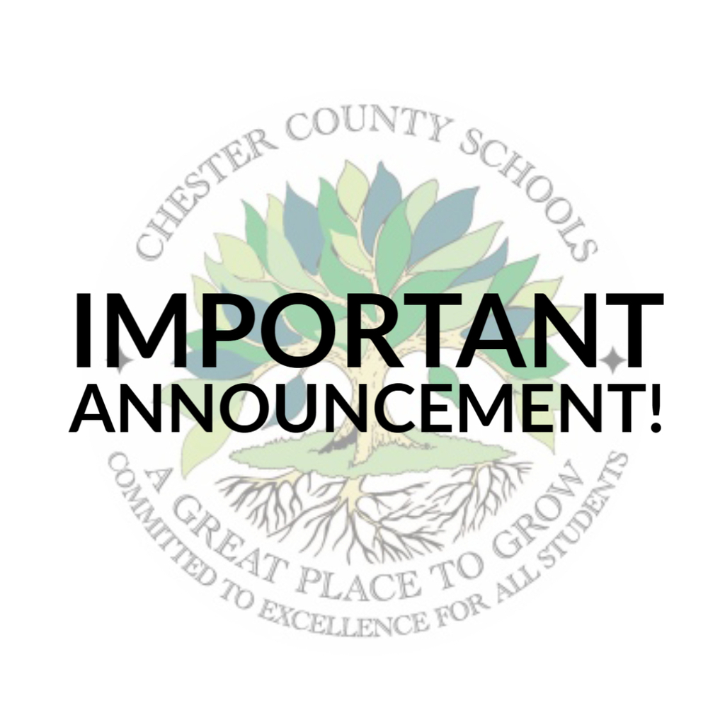 important announcement graphic
