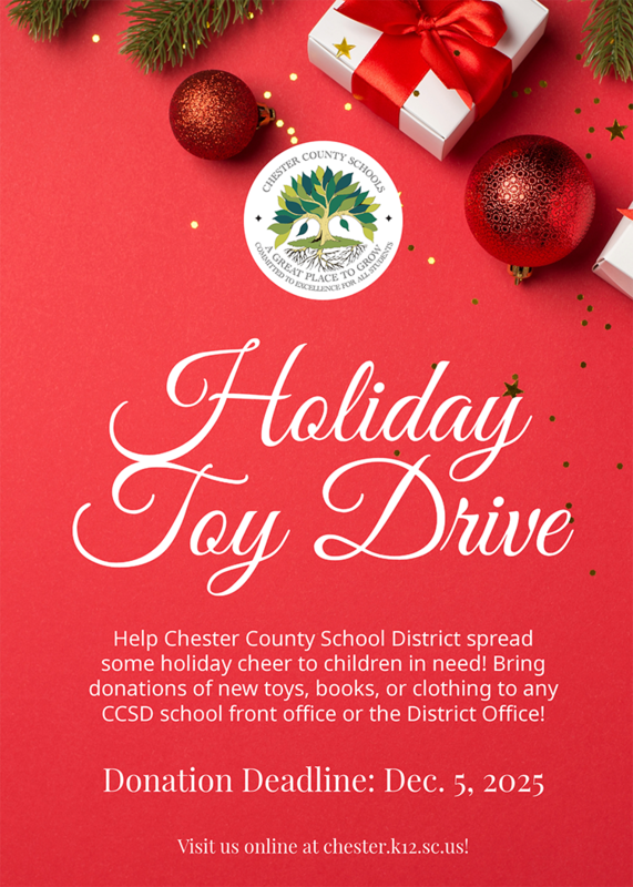 CCSD Holiday Toy Drive, flyer (information is in body of article)