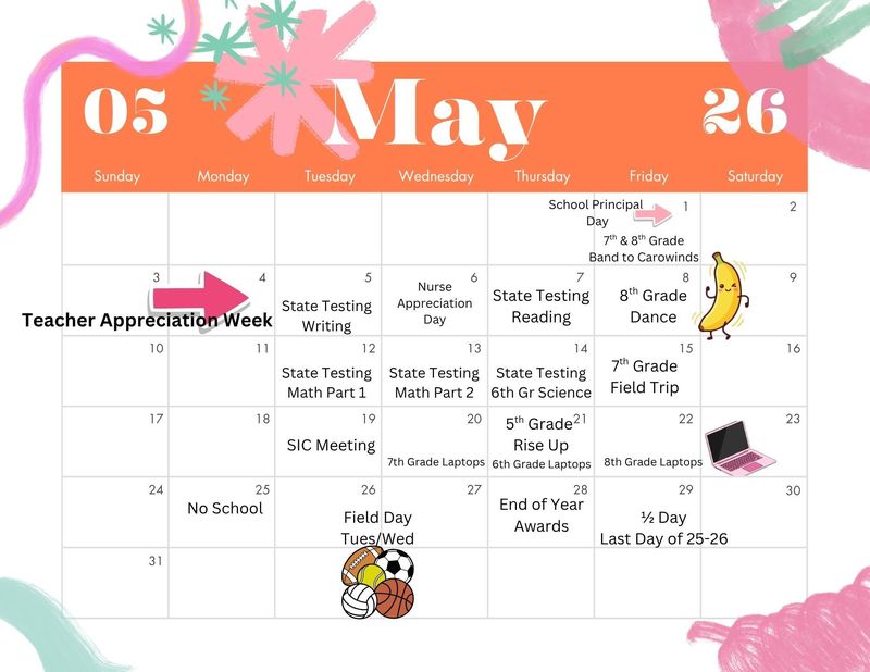 May Calendar 