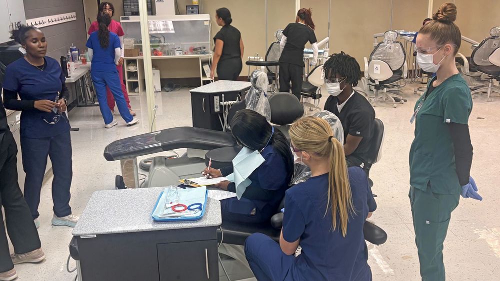 Students in clinical trials