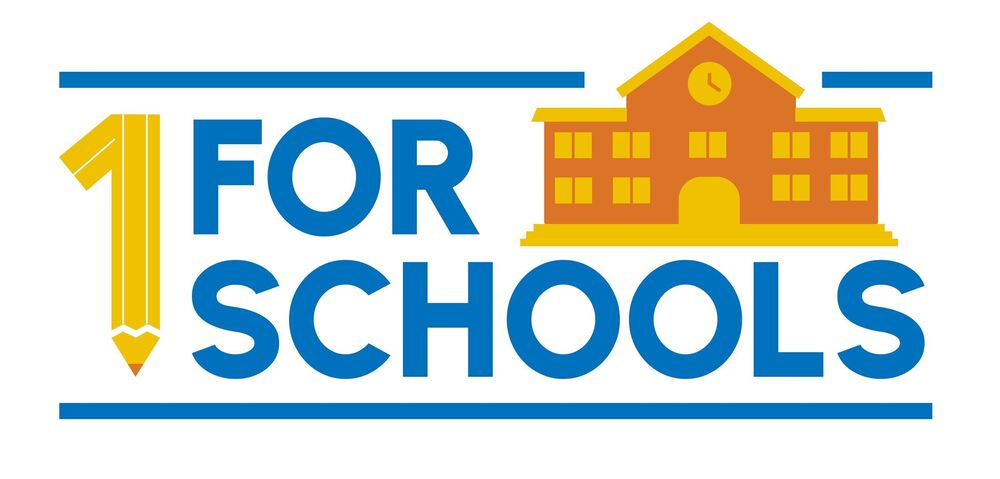 Image says 1 for schools