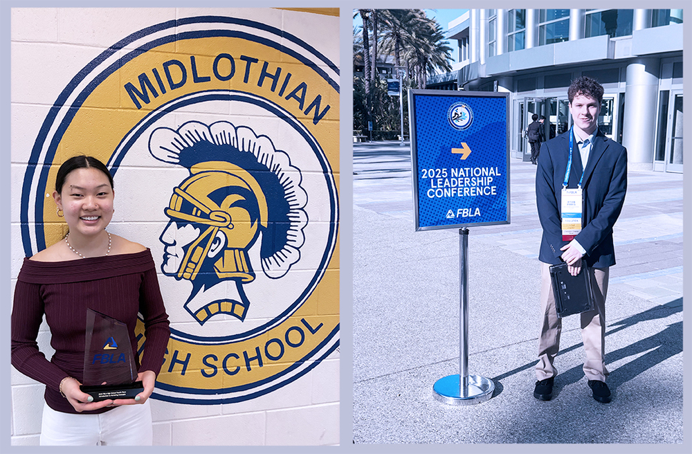 Two students featured in photo