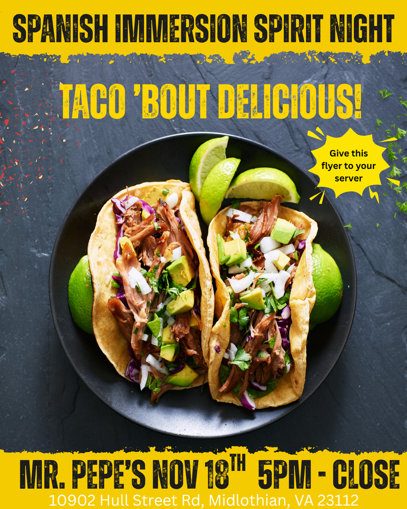 Lancer Padres Present Spanish Immersion Spirit Night 11/18