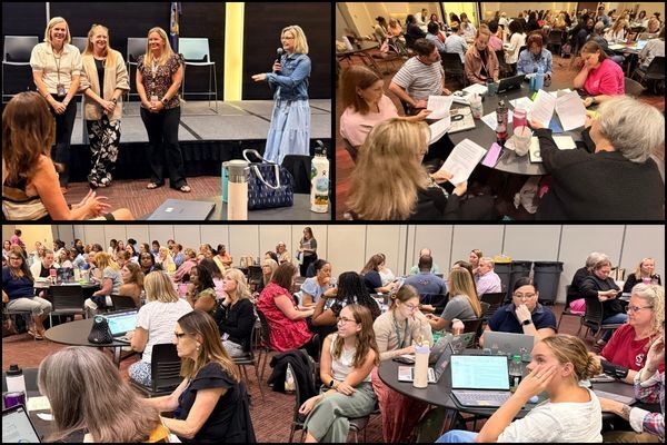 collage of photos from professional development