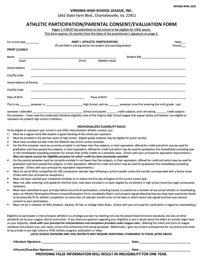 Physical Form Pg 1
