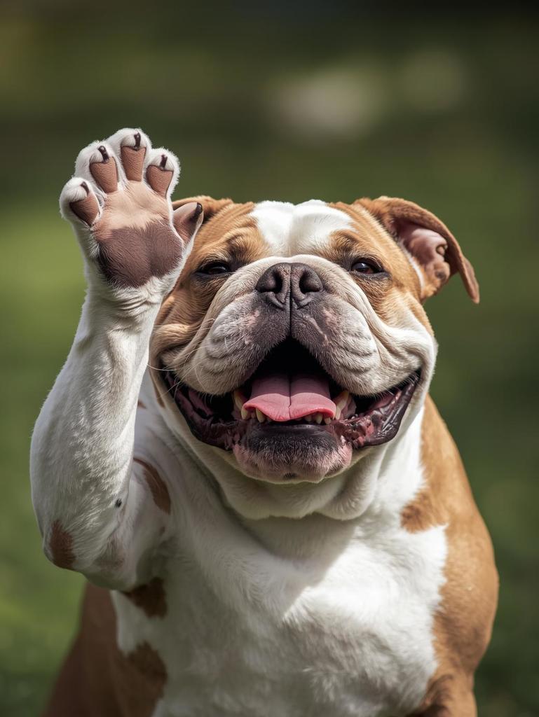 High five bulldog!