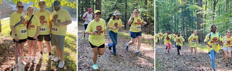 BBMS running in the woods
