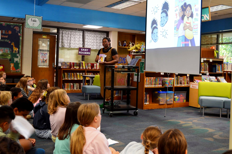 Students with the author