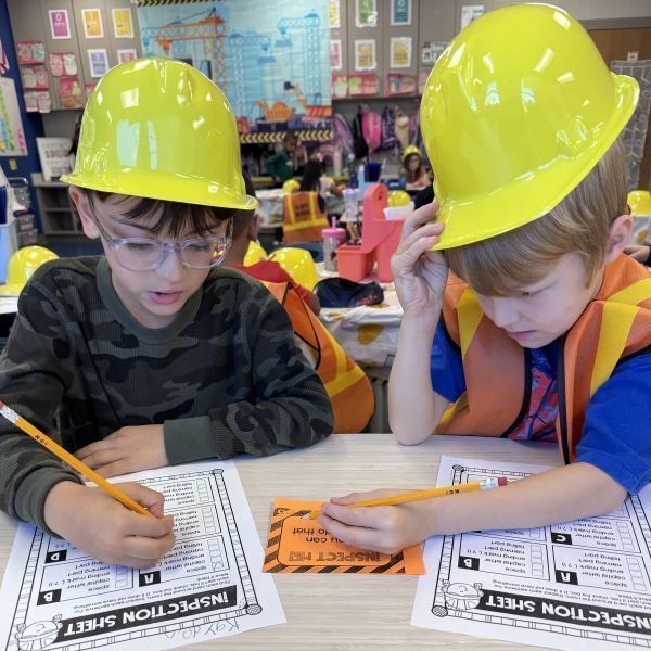 Boys in hard hats