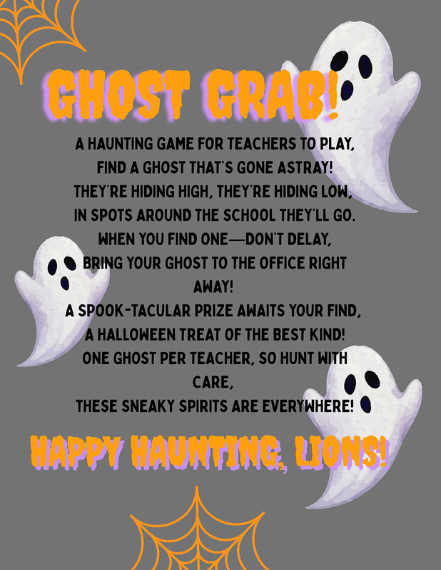 flyer with info for the week