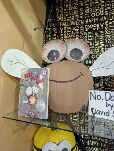 Pumpkin decorated as a fly