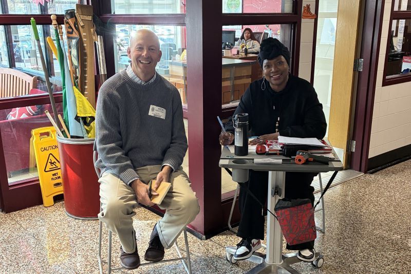 Stephen Halsey with Dr. Patrice Wilson