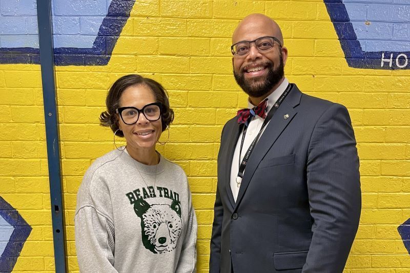 Natasha Wade and Dr. James Worsley