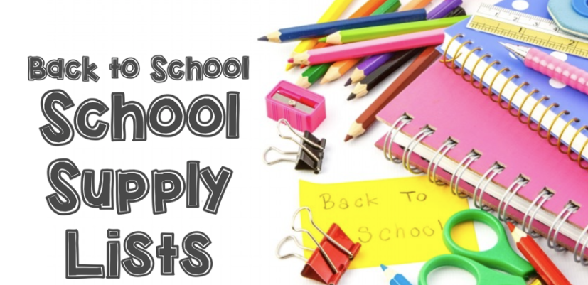 Back To School Supply Lists 26-27