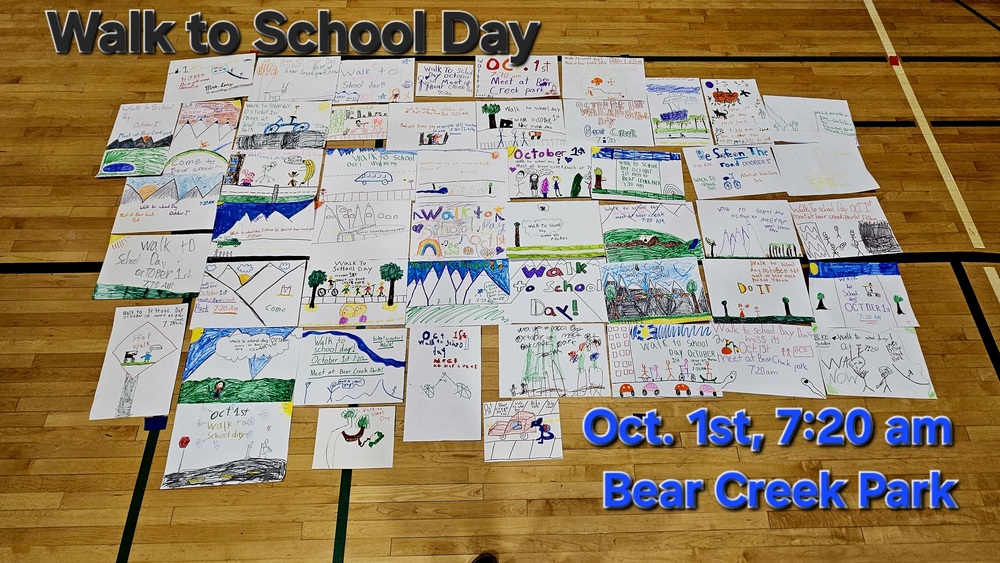 Please join us on Wednesday, October 1st at Bear Creek Park for Walk to School Day!