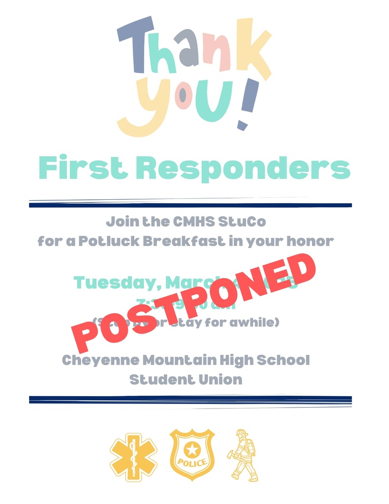 First Responders Breakfast is postponed