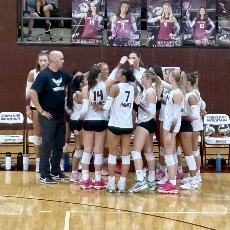 An impressive win last night, 3-0, as our CMHS Varsity Volleyball Lady Hawks dominated Falcon HS - GO HAWKS!!