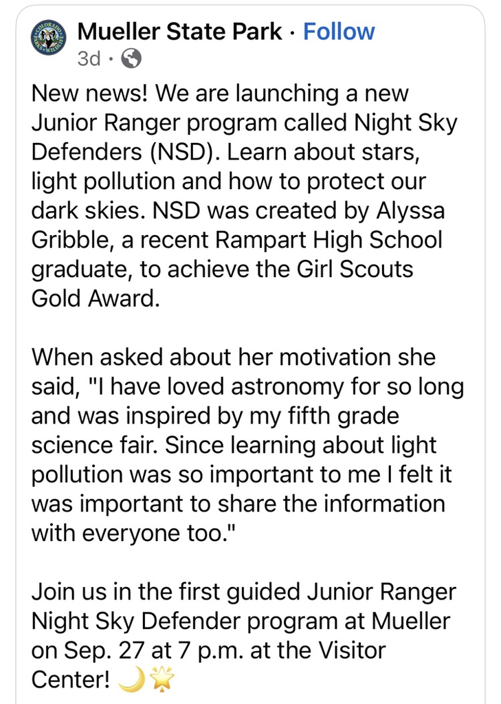Night Sky Sky Defender, Alyssa Gribble