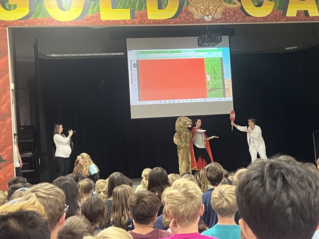 We had a fun and wonderful Gold Camp Assembly - Kindness  and Cougar Conquest Campaign starts! 
