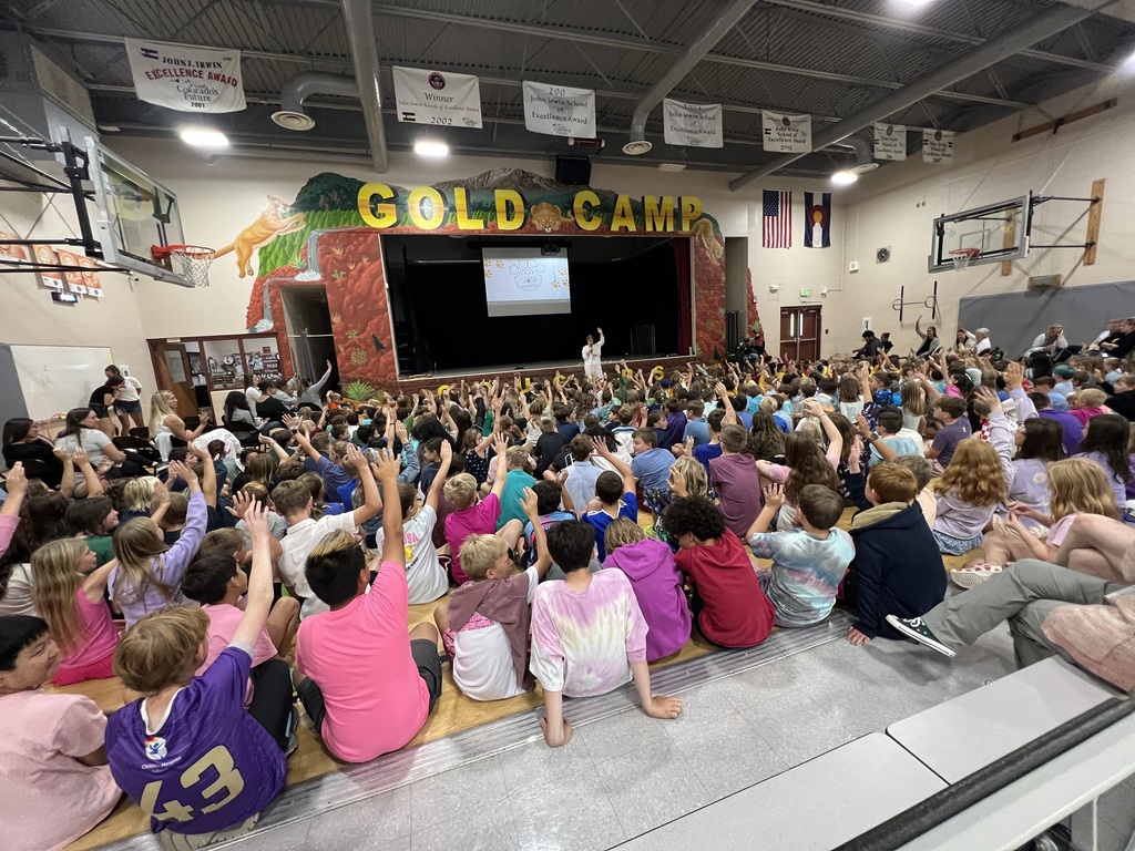 We had a fun and wonderful Gold Camp Assembly - Kindness  and Cougar Conquest Campaign starts! 