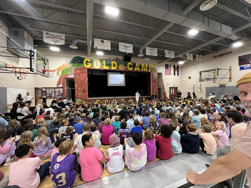 We had a fun and wonderful Gold Camp Assembly - Kindness  and Cougar Conquest Campaign starts! 