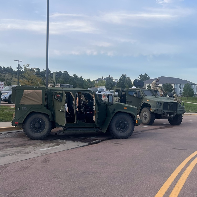 military vehicles