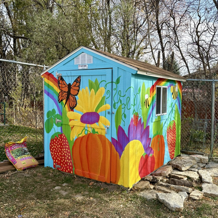 The Broadmoor Garden Shed Mural is complete!
