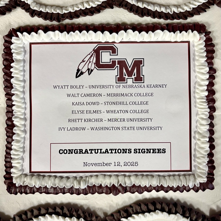 A very special congratulations to our CMHS student-athletes at today's Signing Day - GO HAWKS!