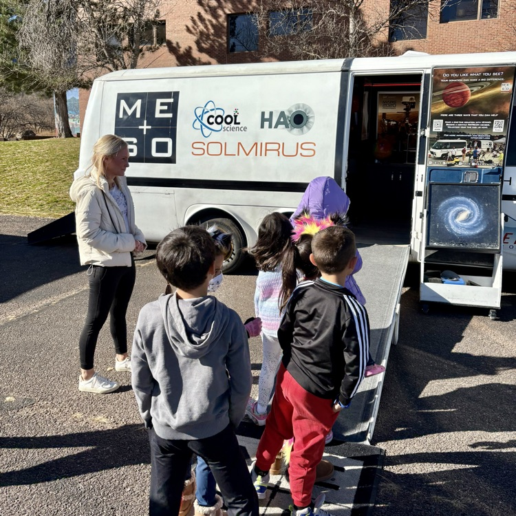 CME Principal Sobehrad, rolling up her sleeves to support early literacy, and a busy day of learning for our Eagles, including a special visit by the Mobile Earth & Space Observatory!
