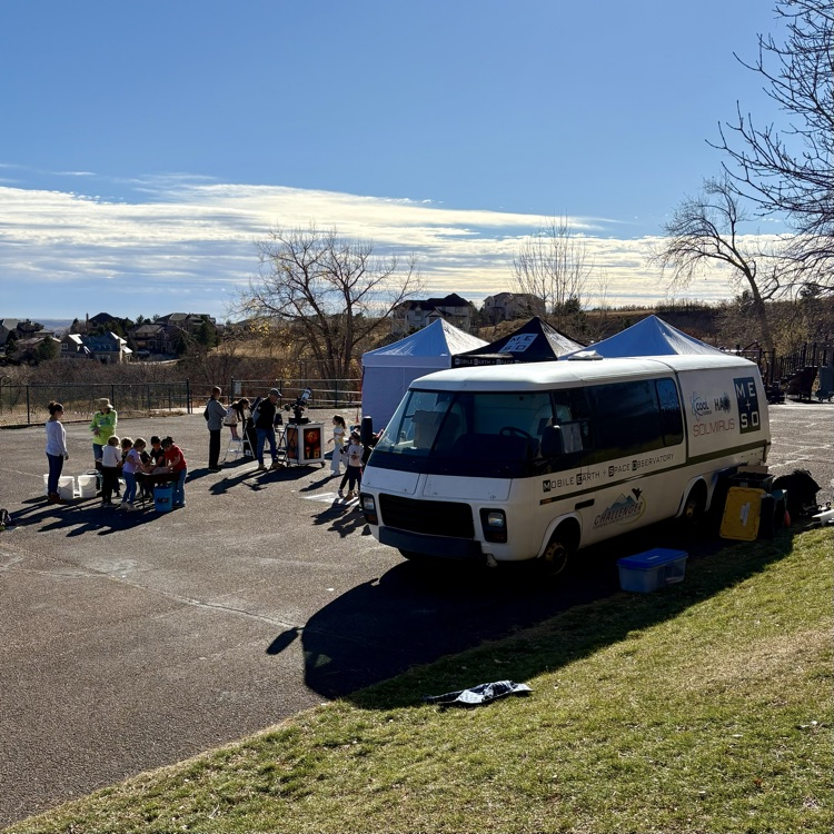 CME Principal Sobehrad, rolling up her sleeves to support early literacy, and a busy day of learning for our Eagles, including a special visit by the Mobile Earth & Space Observatory!