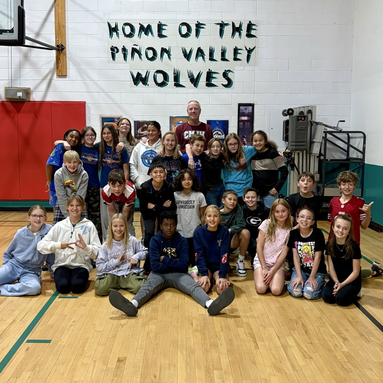 The 'OG' of Piñon Valley Elementary School, Mr. Scott Johnson, and our 6th grade Wolves!