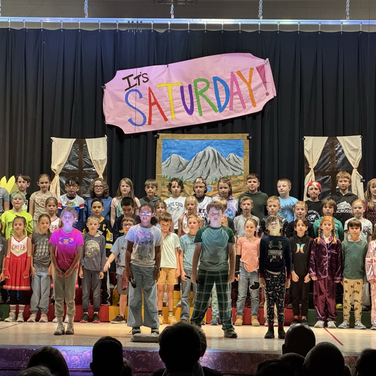 Gold Camp 4th graders perform their musical, It's Saturday, this evening to a full house of family and friends. It was entertaining and funny. Great job!