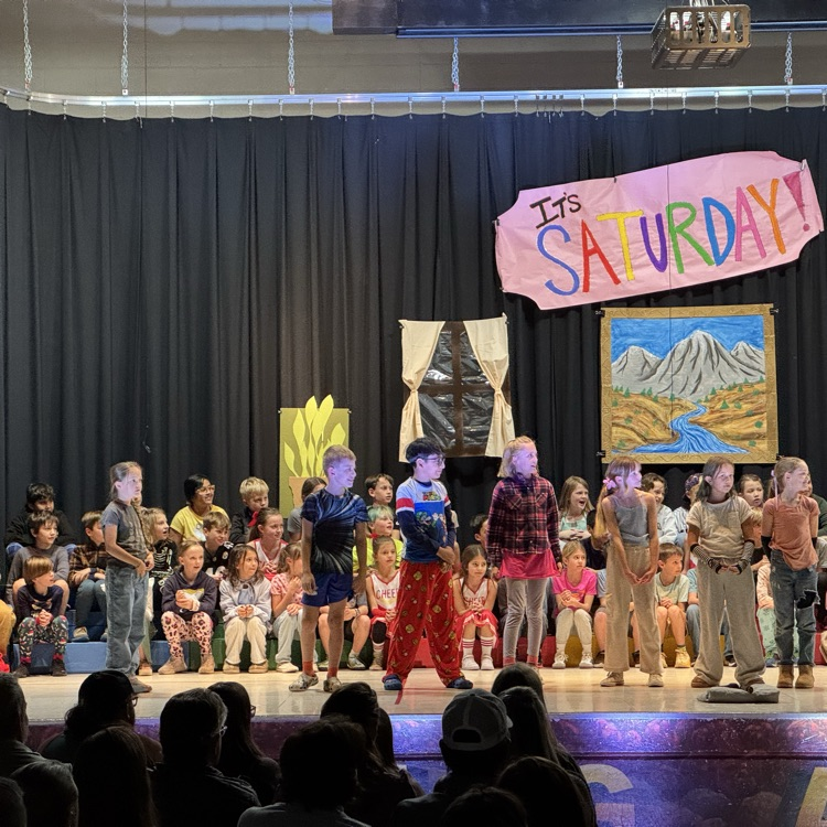 Gold Camp 4th graders perform their musical, It's Saturday, this evening to a full house of family and friends. It was entertaining and funny. Great job!