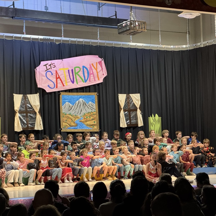 Gold Camp 4th graders perform their musical, It's Saturday, this evening to a full house of family and friends. It was entertaining and funny. Great job!