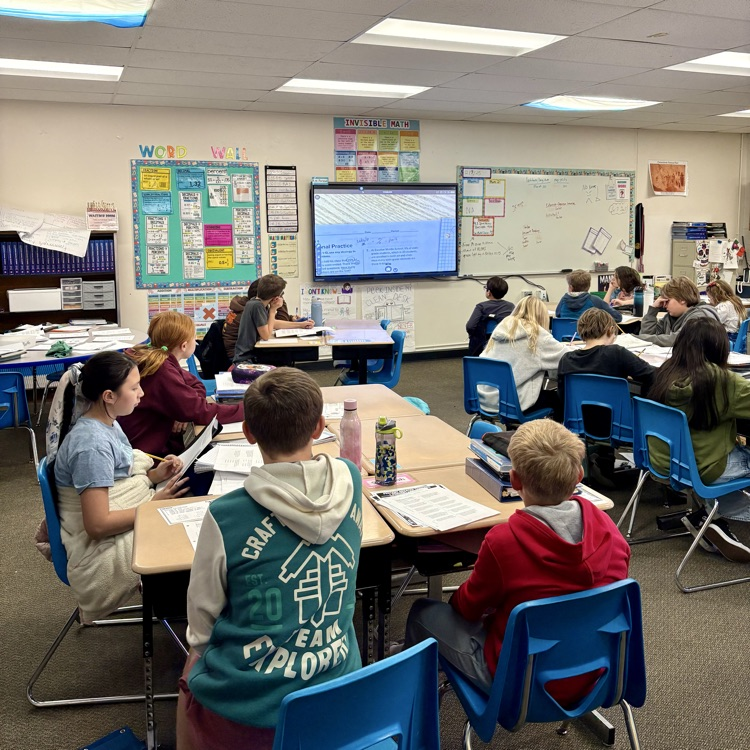 Our Skyway Comets hard at work this morning engaged in literacy, math, art, and physical education!