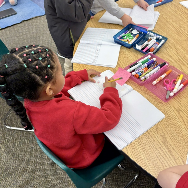 Our Skyway Comets hard at work this morning engaged in literacy, math, art, and physical education!