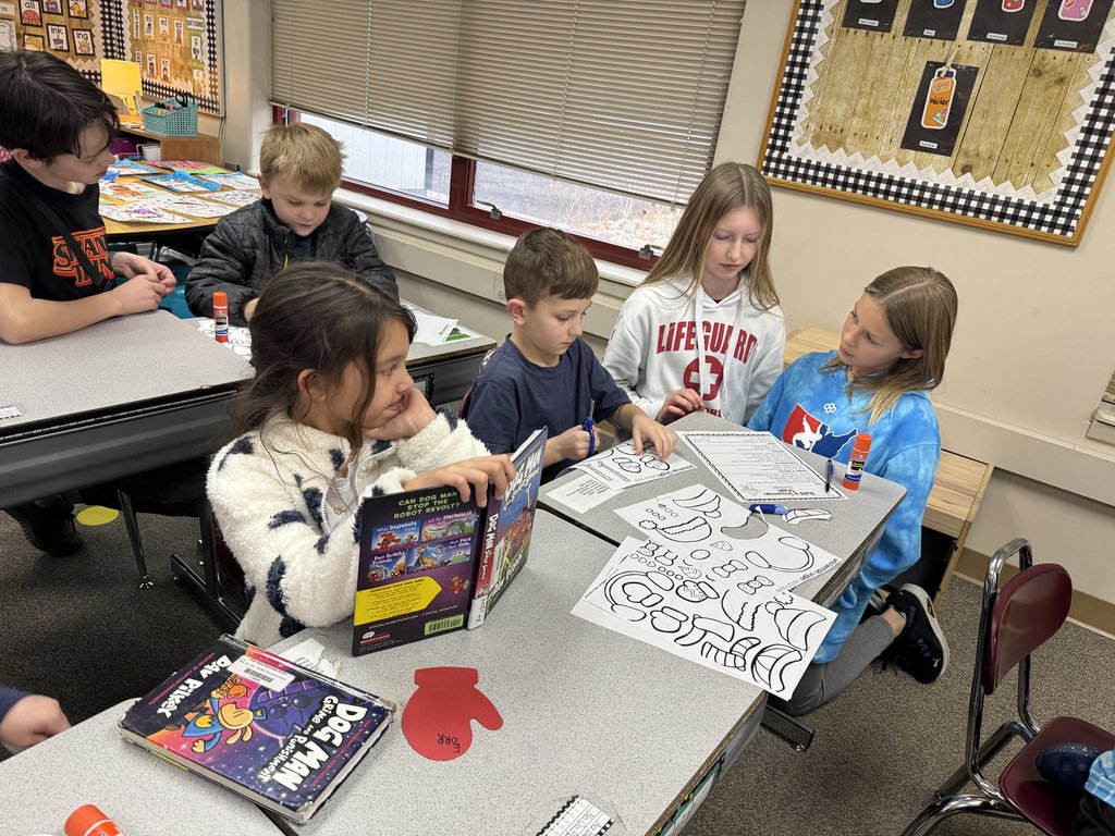 Our GCE 6th Grade Cougars teamed up with their 1st grade buddies to create a fun Snowman Glyph project!