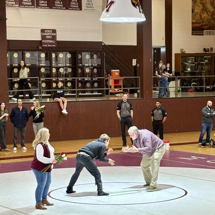 An exciting 'Senior Night' of CMHS boys varsity wrestling vs. Lutheran H.S. - GO HAWKS🤼!!!