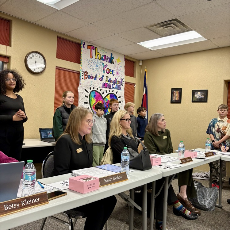GCE students from Ms. Markus 6th grade class shared their team research projects and findings using the scientific method at tonight’s BOE Student Spotlight.