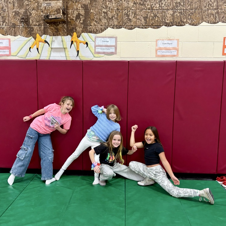 Our CME Eagles enjoying creative dance and tumbling in Mr. Everett's 3rd grade class!