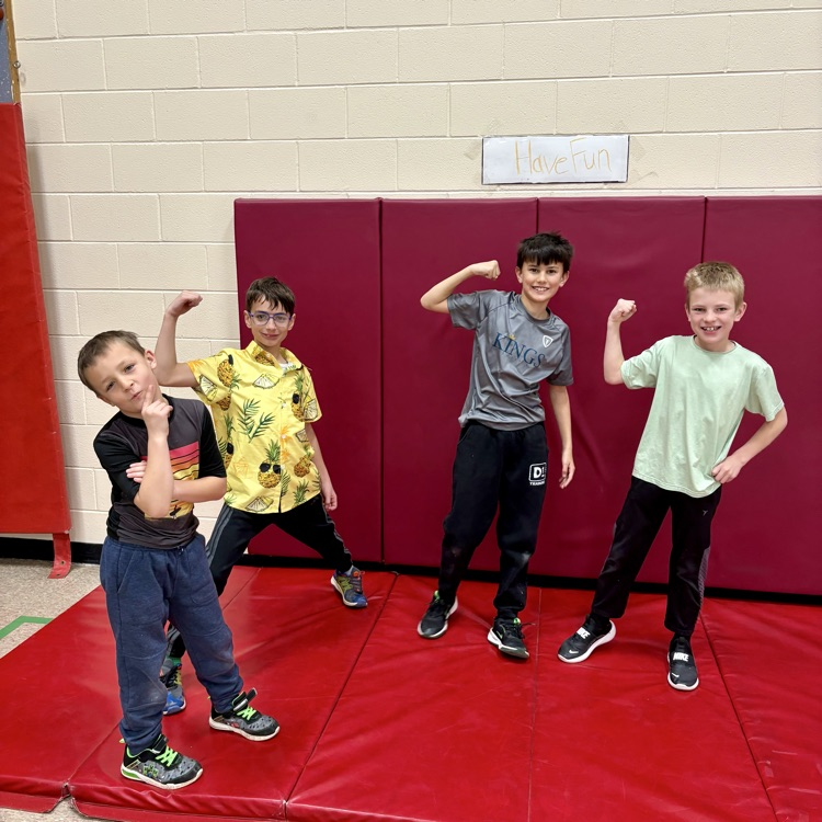 Our CME Eagles enjoying creative dance and tumbling in Mr. Everett's 3rd grade class!